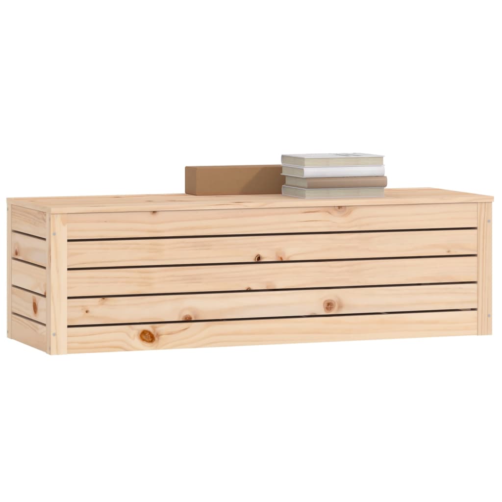 vidaXL Storage Box 109x36,5x33 cm Solid Wood Pine
