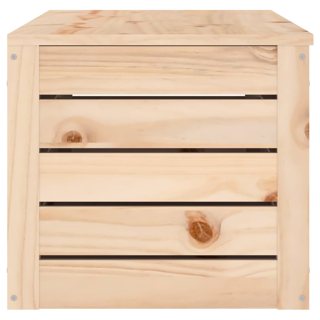 vidaXL Storage Box 109x36,5x33 cm Solid Wood Pine
