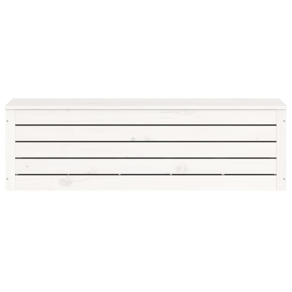 vidaXL Storage Box White 109x36,5x33 cm Solid Wood Pine