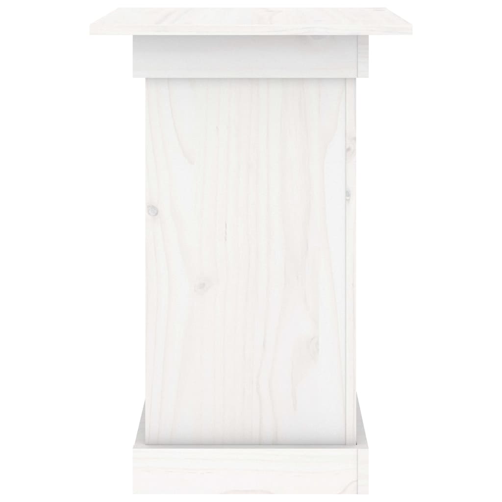 vidaXL Flower Stand White 40x40x60 cm Solid Wood Pine