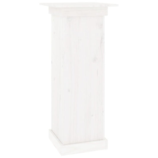 vidaXL Flower Stand White 40x40x90 cm Solid Wood Pine