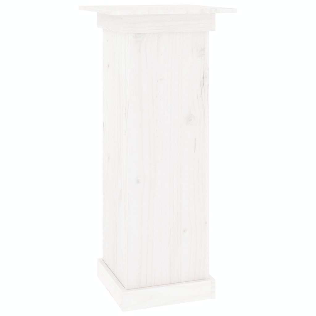 vidaXL Flower Stand White 40x40x90 cm Solid Wood Pine