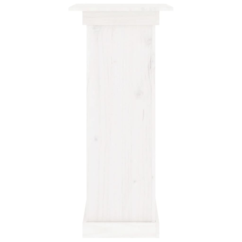 vidaXL Flower Stand White 40x40x90 cm Solid Wood Pine