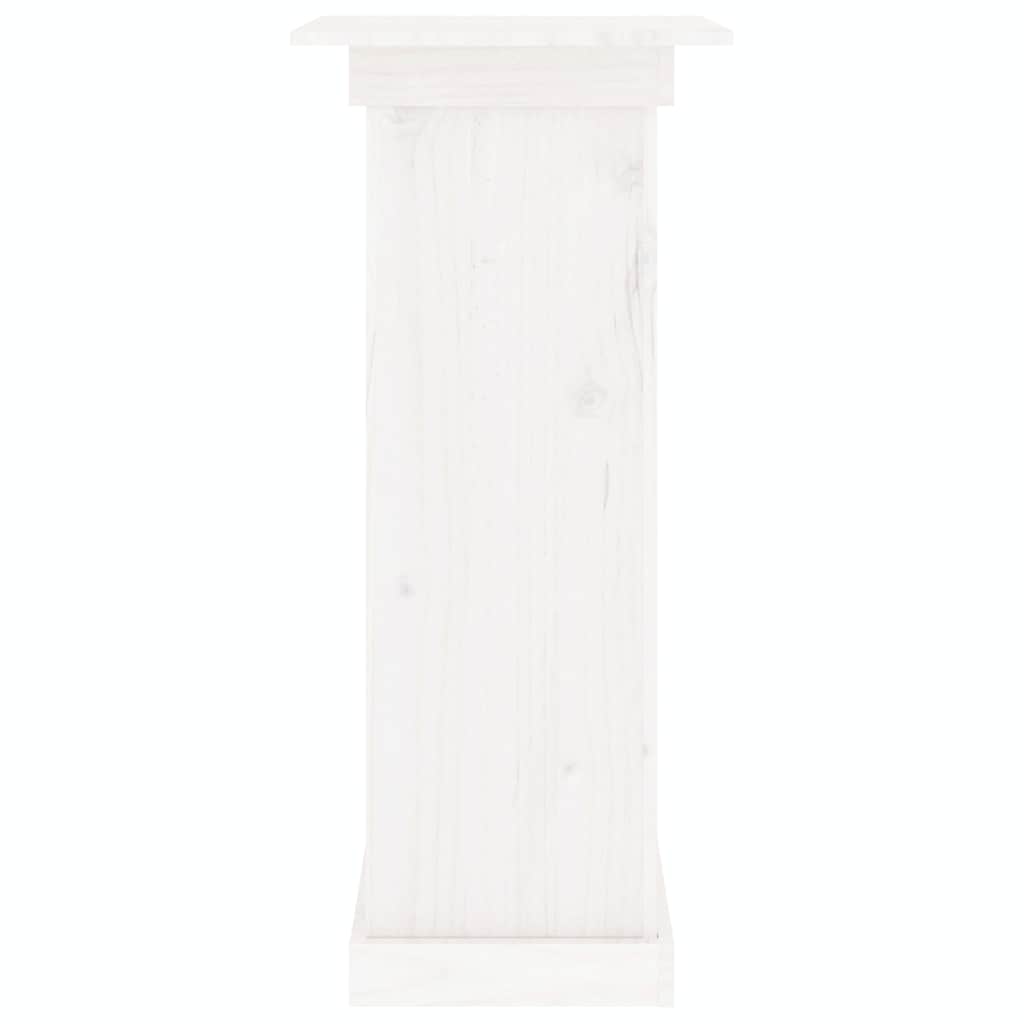 vidaXL Flower Stand White 40x40x90 cm Solid Wood Pine