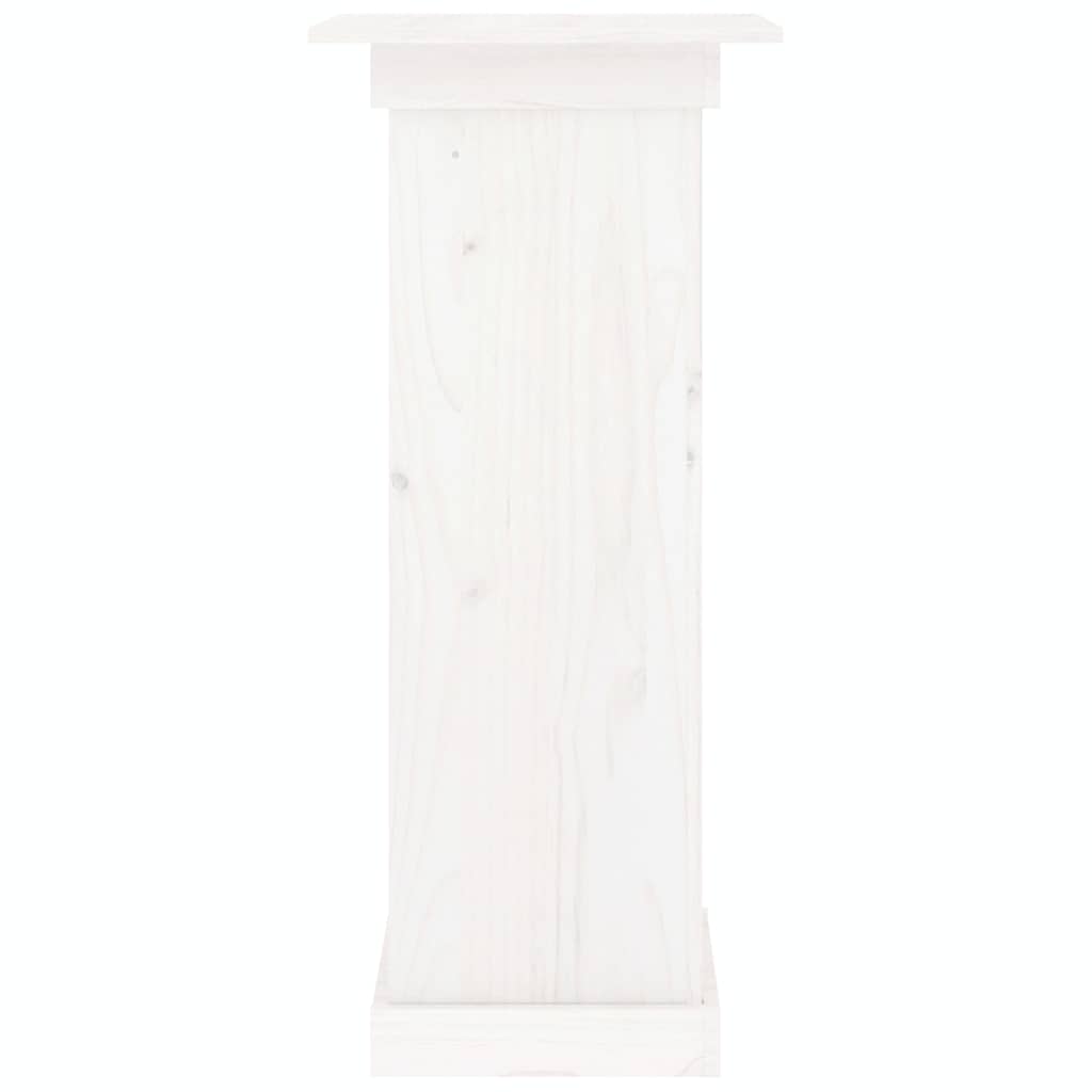 vidaXL Flower Stand White 40x40x90 cm Solid Wood Pine