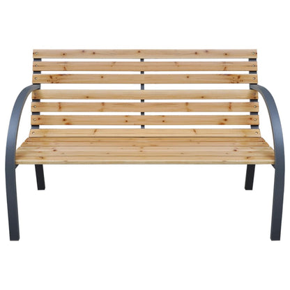 vidaXL Garden Bench 112 cm Solid Wood Fir