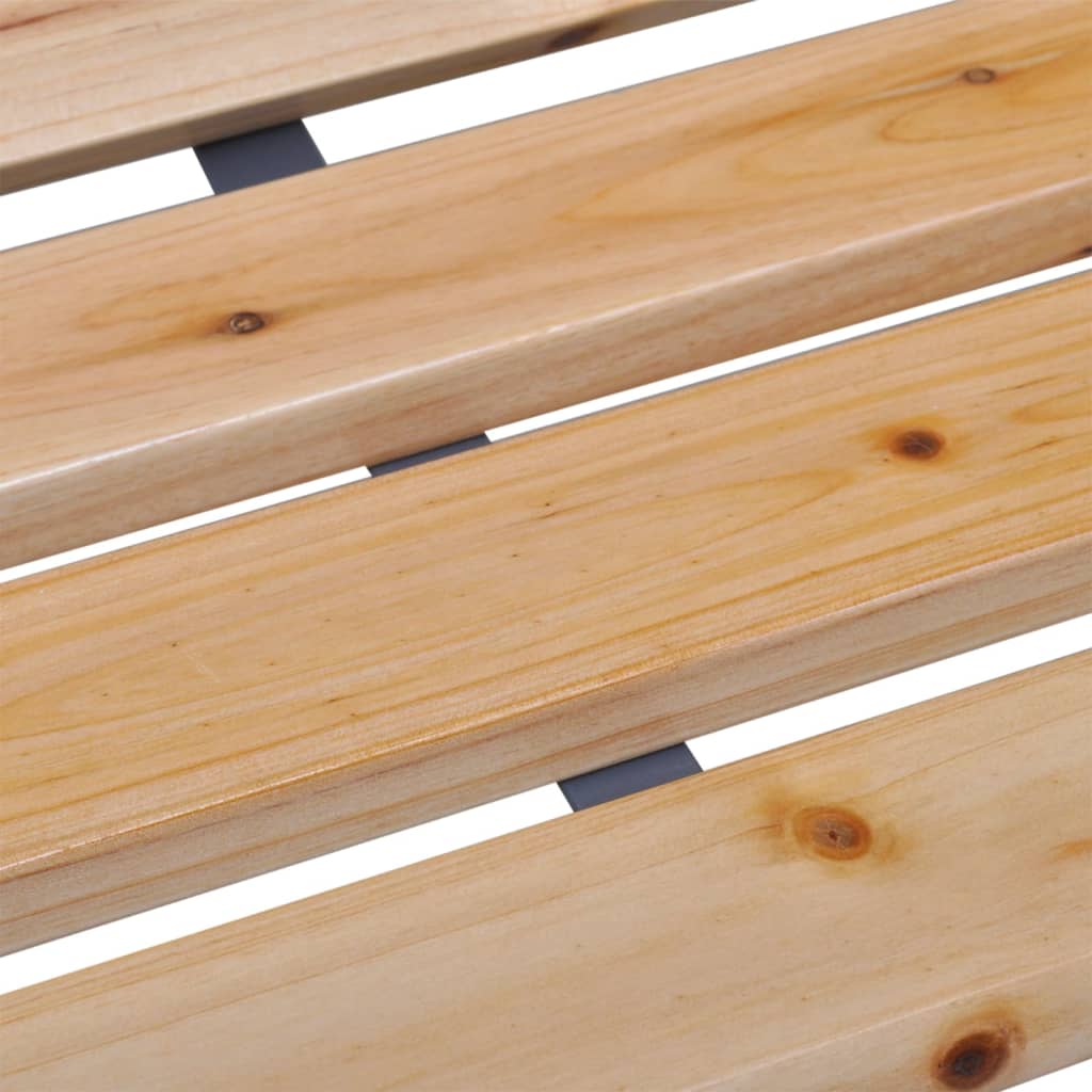 vidaXL Garden Bench 112 cm Solid Wood Fir