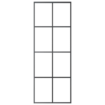 vidaXL Sliding Door with Hardware Set 76x205 cm ESG Glass&Aluminium