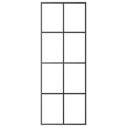 vidaXL Sliding Door with Hardware Set 76x205 cm ESG Glass&Aluminium