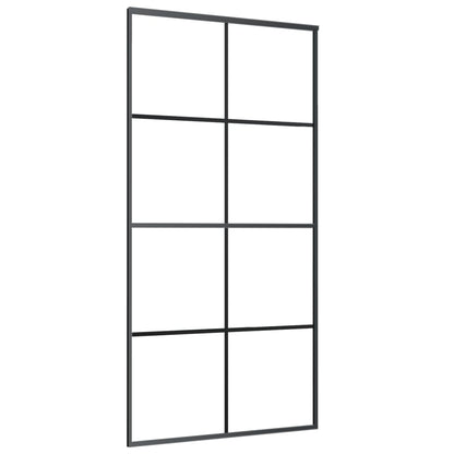 vidaXL Sliding Door with Hardware Set 102,5x205 cm ESG Glass&Aluminium