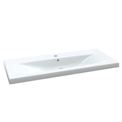 vidaXL 3 Piece Bathroom Furniture Set Concrete Grey