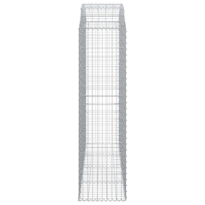 vidaXL Arched Gabion Basket 200x50x180/200 cm Galvanised Iron