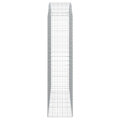 vidaXL Arched Gabion Basket 200x50x200/220 cm Galvanised Iron