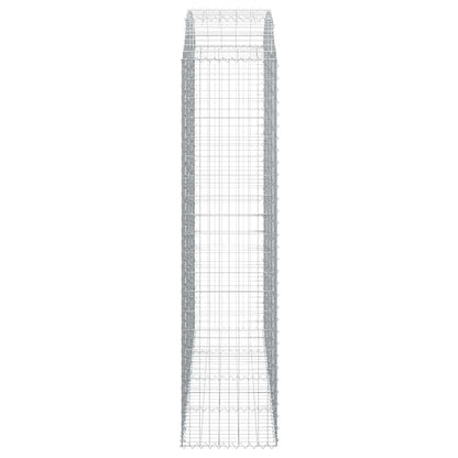 vidaXL Arched Gabion Basket 200x50x200/220 cm Galvanised Iron