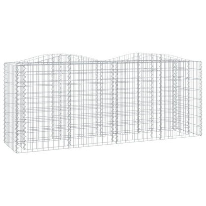vidaXL Arched Gabion Raised Bed 200x50x100 cm Galvanised Iron