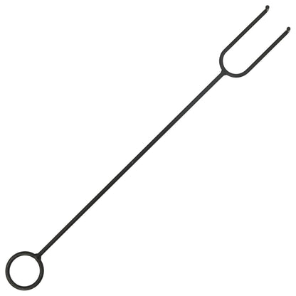 vidaXL Fire Pit with Poker 79x79x46.5 cm XXL Steel