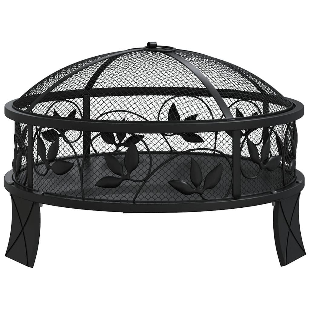 vidaXL Fire Pit with Poker 50 cm XXL Steel