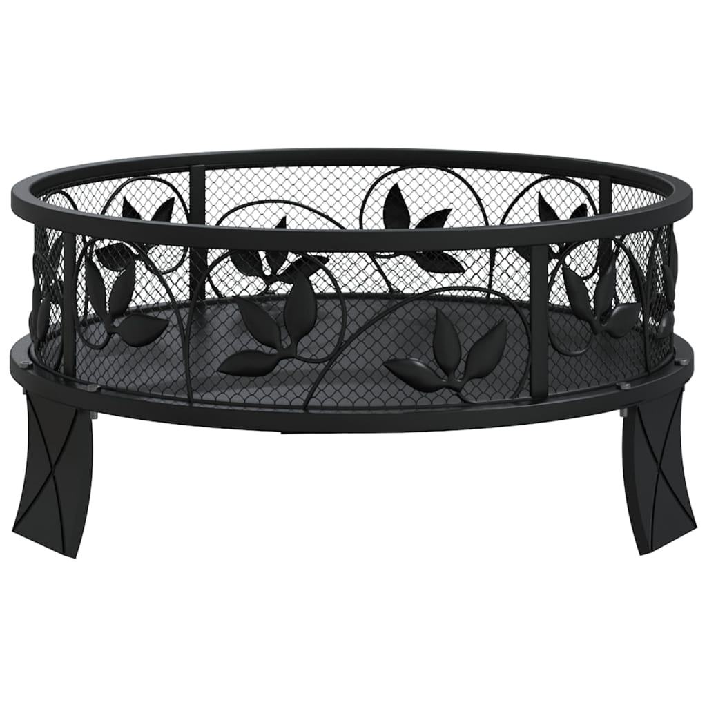 vidaXL Fire Pit with Poker 50 cm XXL Steel