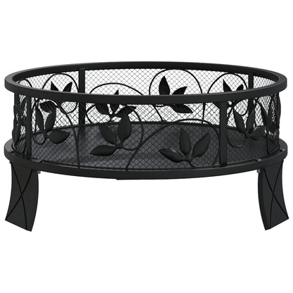 vidaXL Fire Pit with Poker 50 cm XXL Steel