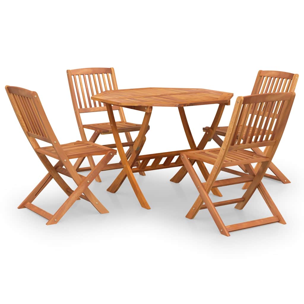 vidaXL 5 Piece Garden Dining Set Solid Wood Acacia