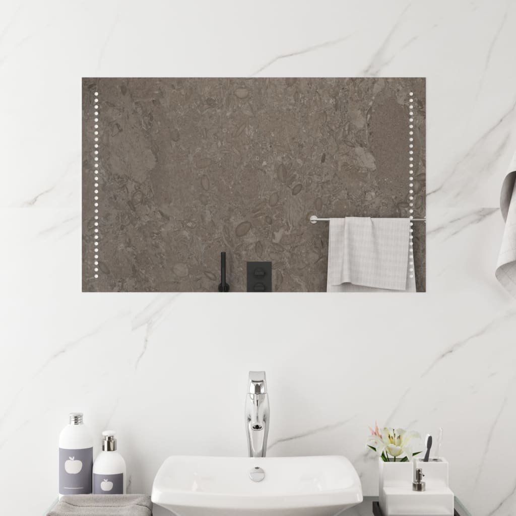 vidaXL LED Bathroom Mirror 50x80 cm