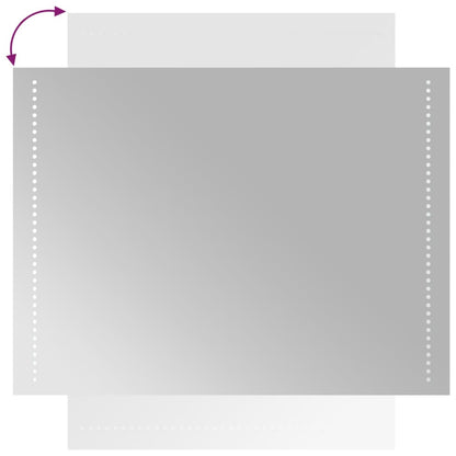 vidaXL LED Bathroom Mirror 60x80 cm