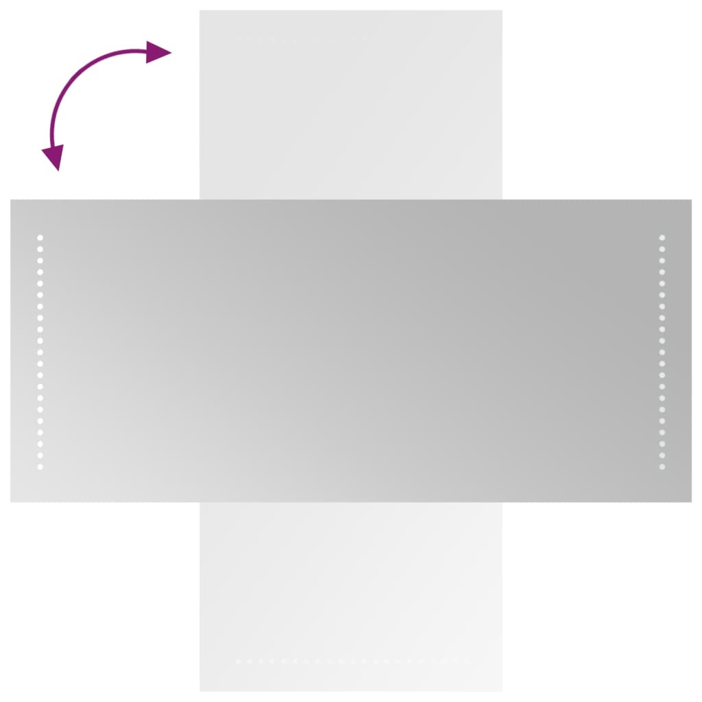 vidaXL LED Bathroom Mirror 40x90 cm