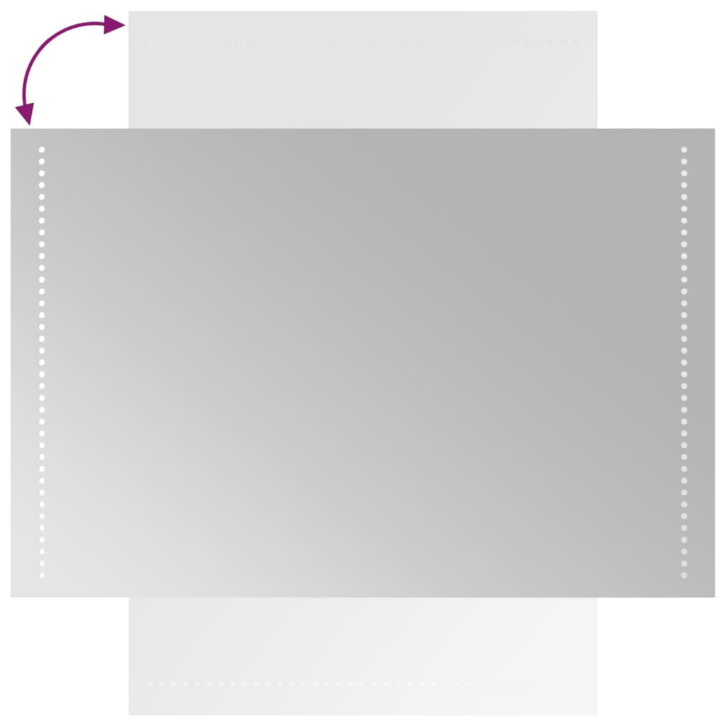 vidaXL LED Bathroom Mirror 60x90 cm
