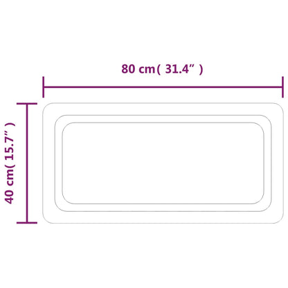vidaXL LED Bathroom Mirror 40x80 cm