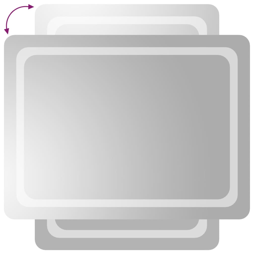 vidaXL LED Bathroom Mirror 60x80 cm