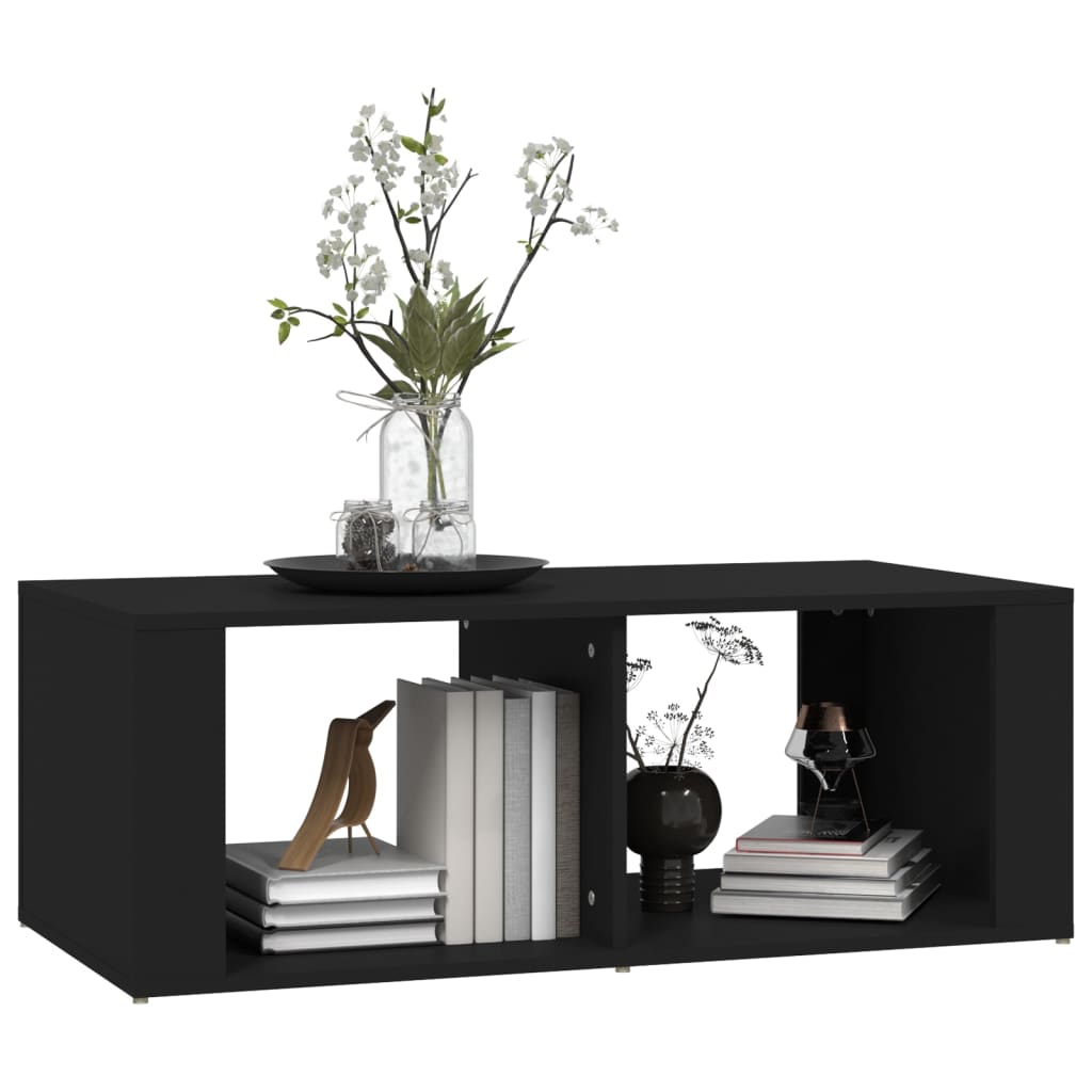 vidaXL Coffee Table Black 100x50x36 cm Engineered Wood