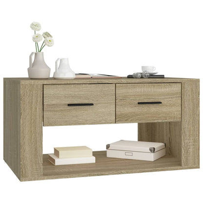 vidaXL Coffee Table Sonoma Oak 80x50x40 cm Engineered Wood