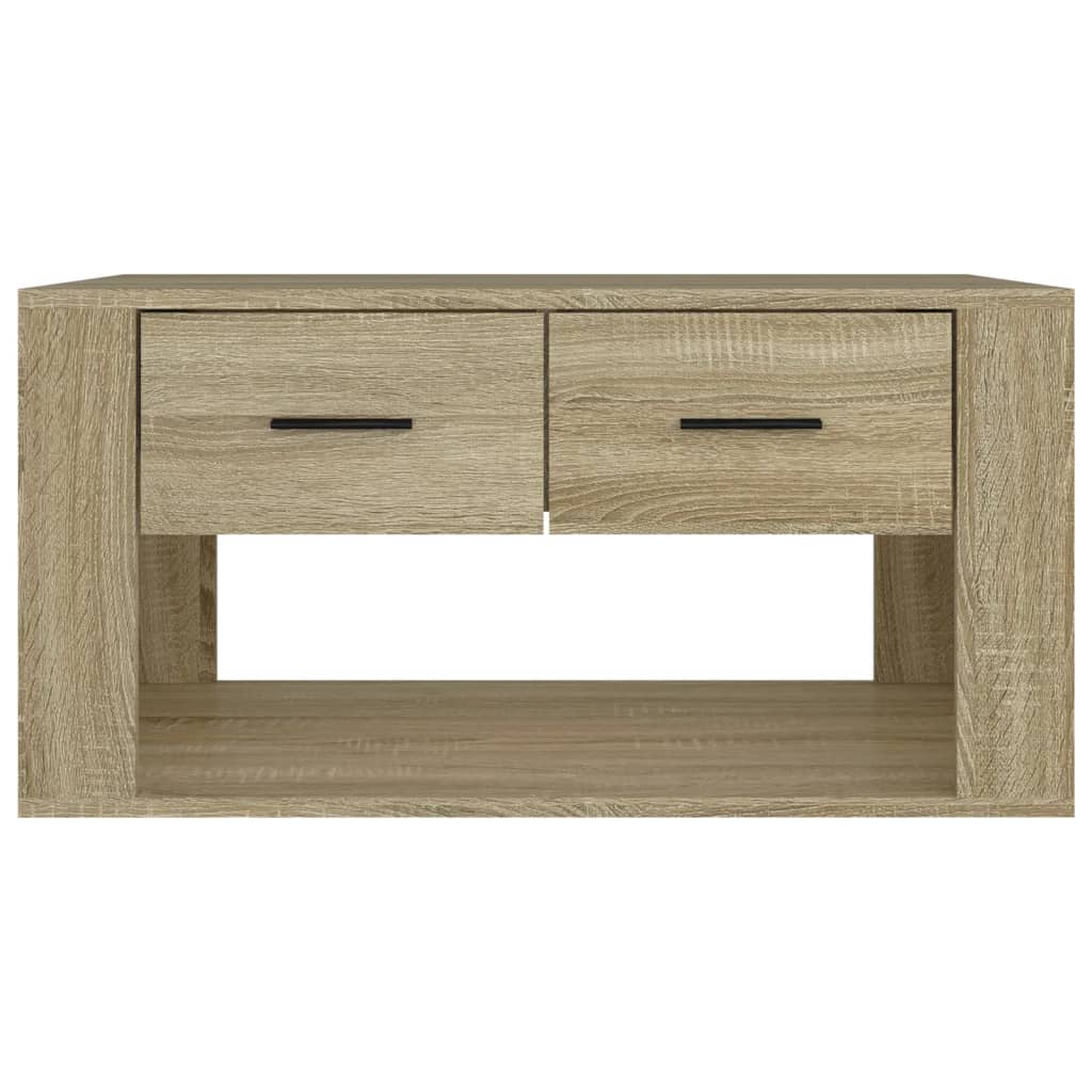vidaXL Coffee Table Sonoma Oak 80x50x40 cm Engineered Wood