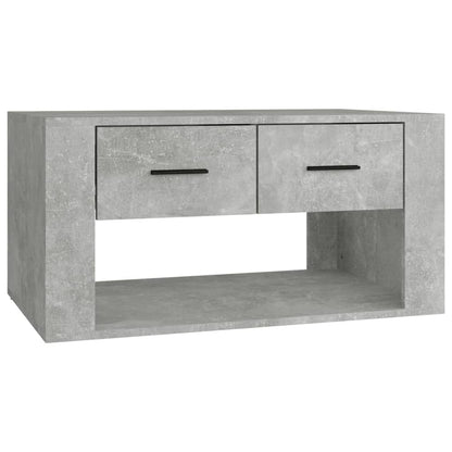 vidaXL Coffee Table Concrete Grey 80x50x40 cm Engineered Wood