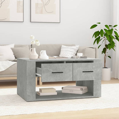 vidaXL Coffee Table Concrete Grey 80x50x40 cm Engineered Wood