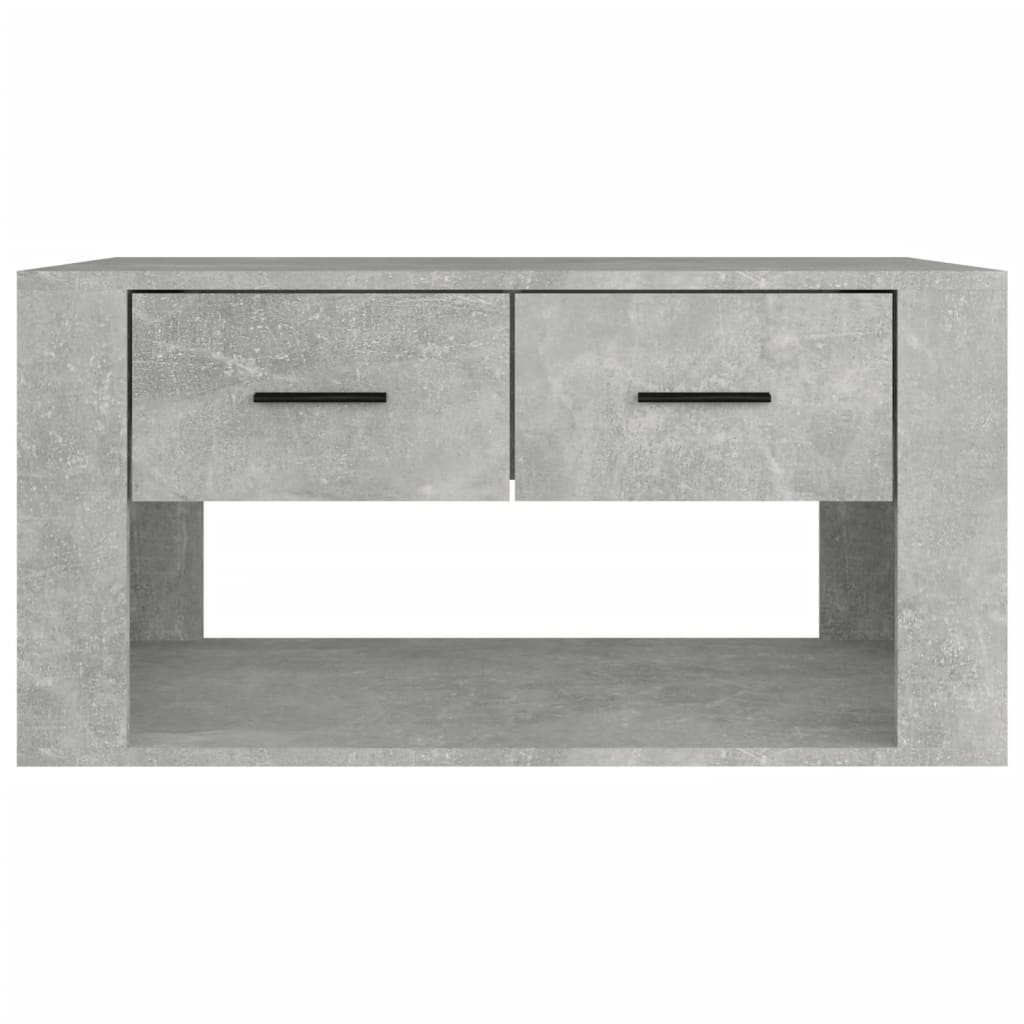 vidaXL Coffee Table Concrete Grey 80x50x40 cm Engineered Wood