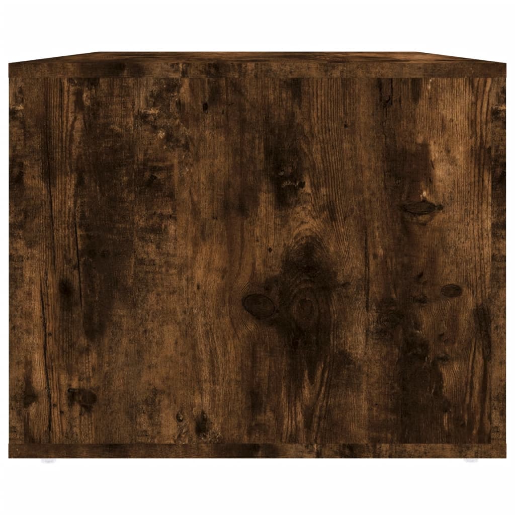 vidaXL Coffee Table Smoked Oak 80x50x40 cm Engineered Wood
