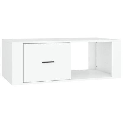 vidaXL Coffee Table White 100x50,5x35 cm Engineered Wood