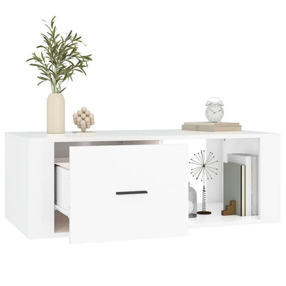 vidaXL Coffee Table White 100x50,5x35 cm Engineered Wood