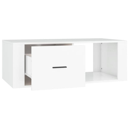 vidaXL Coffee Table White 100x50,5x35 cm Engineered Wood