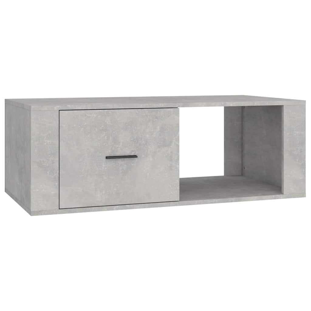 vidaXL Coffee Table Concrete Grey 100x50,5x35 cm Engineered Wood