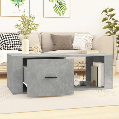 vidaXL Coffee Table Concrete Grey 100x50,5x35 cm Engineered Wood