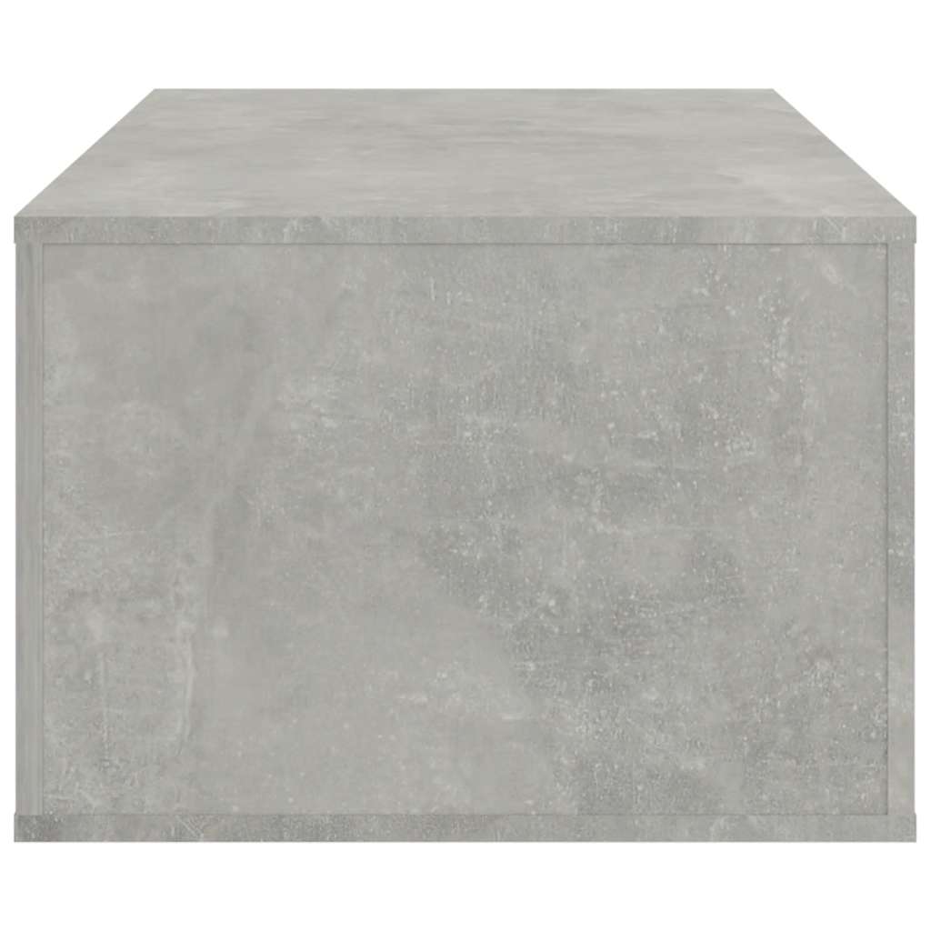 vidaXL Coffee Table Concrete Grey 100x50,5x35 cm Engineered Wood