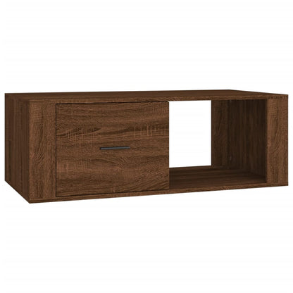 vidaXL Coffee Table Brown Oak 100x50,5x35 cm Engineered Wood
