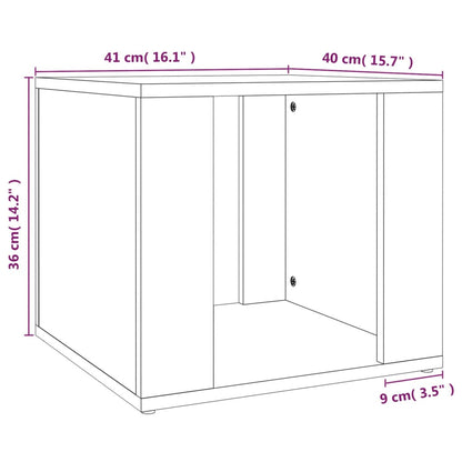 vidaXL Bedside Table Concrete Grey 41x40x36 cm Engineered Wood