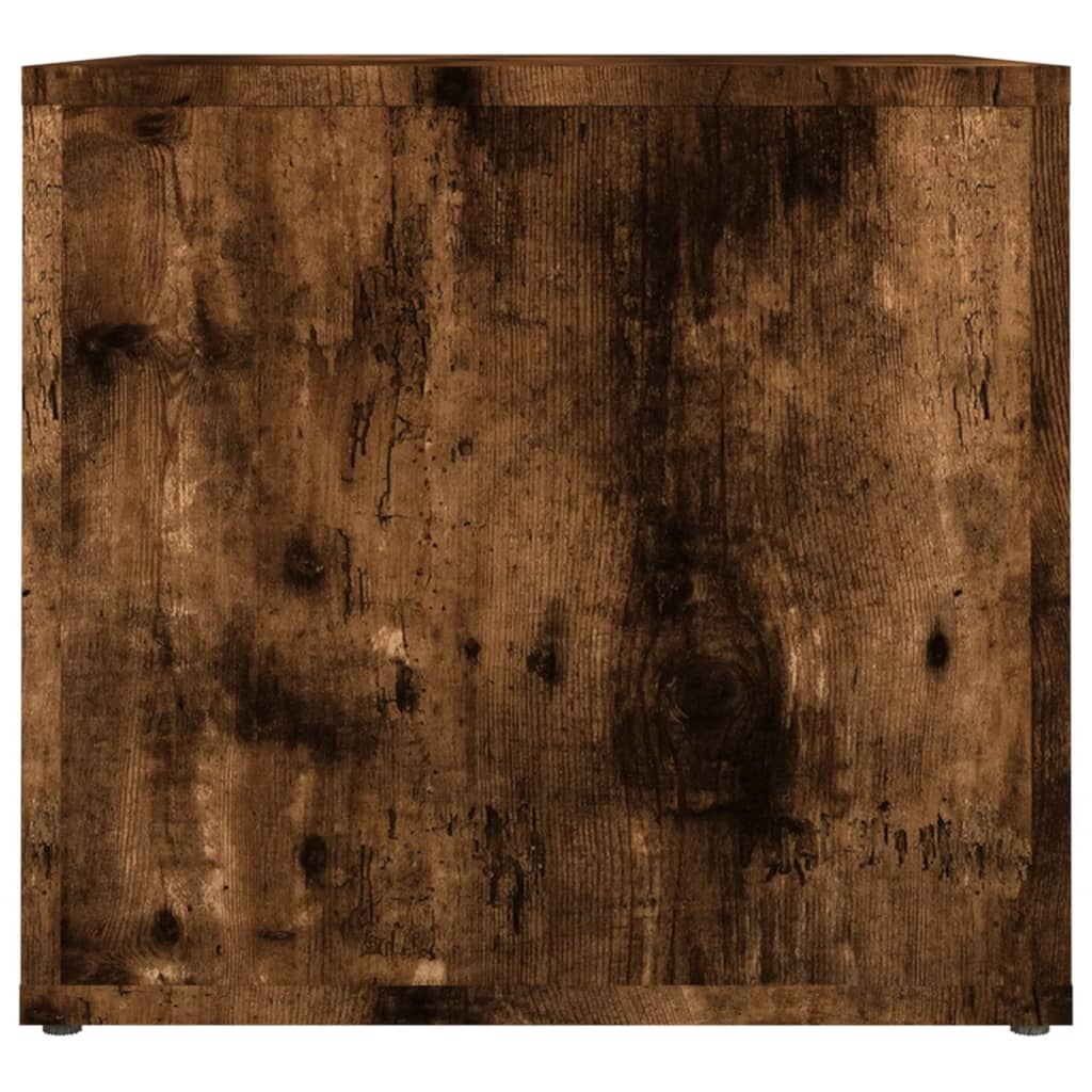 vidaXL Bedside Table Smoked Oak 41x40x36 cm Engineered Wood
