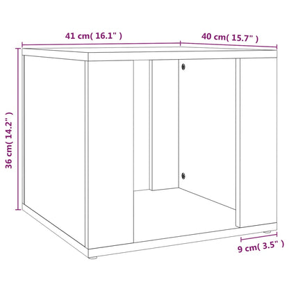 vidaXL Bedside Table Brown Oak 41x40x36 cm Engineered Wood
