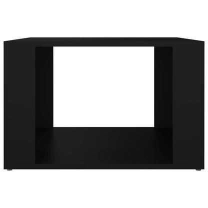 vidaXL Bedside Table Black 57x55x36 cm Engineered Wood