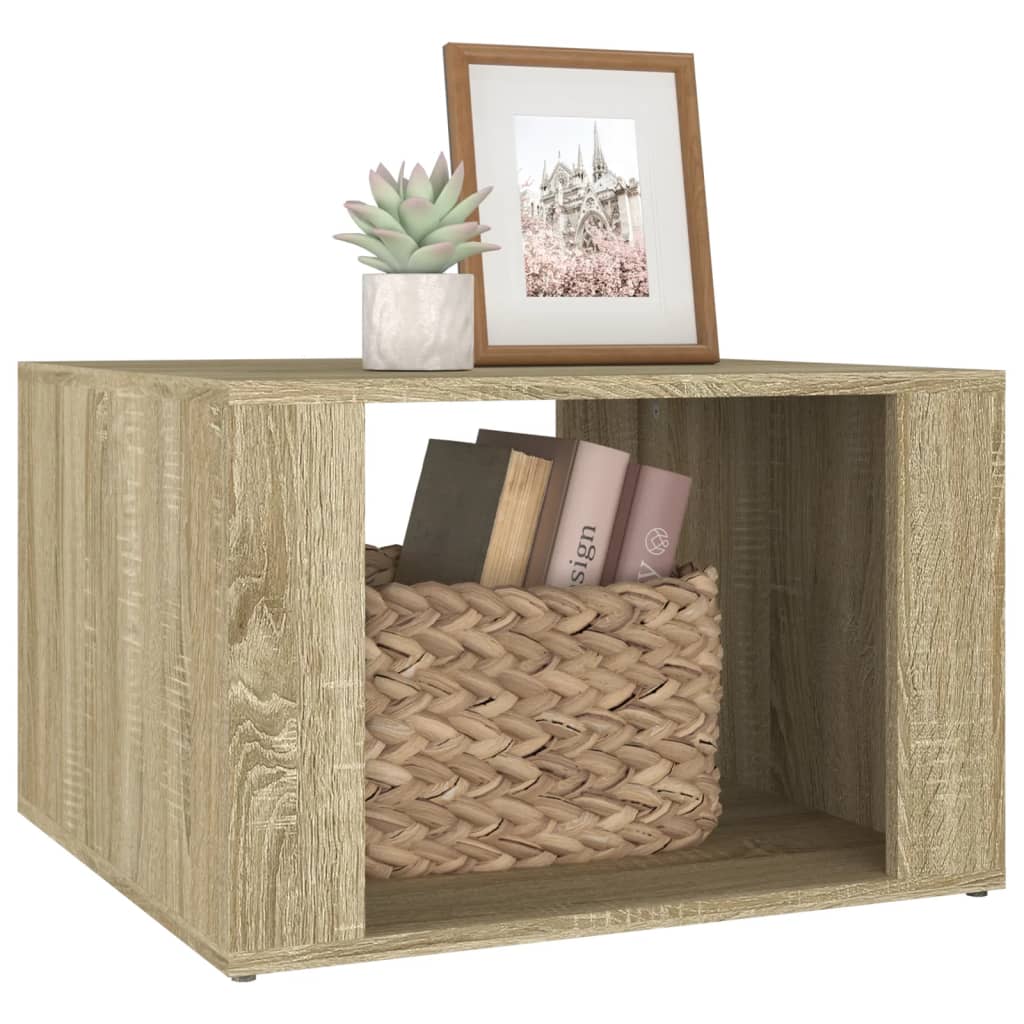 vidaXL Bedside Table Sonoma Oak 57x55x36 cm Engineered Wood