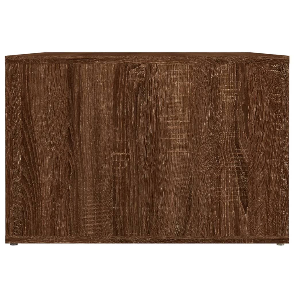vidaXL Bedside Table Brown Oak 57x55x36 cm Engineered Wood